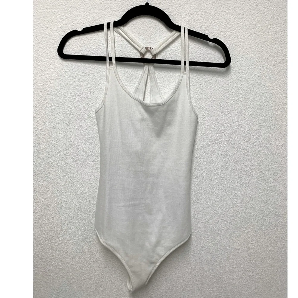 NWOT A&F Ribbed Tank Bodysuit, Size M - Picture 1 of 8